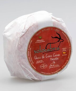 Solocabra Queso curado de cabra al pimentón